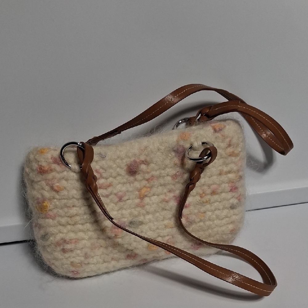 Handmade Woven Felted Wool Shoulder Bag